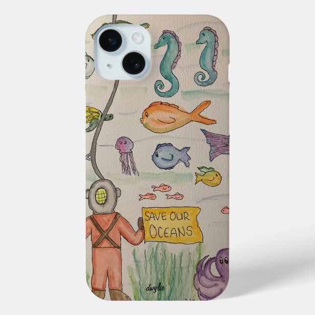 Rettet unsere Ozeane  Case-Mate iPhone Hülle (Rückseite)