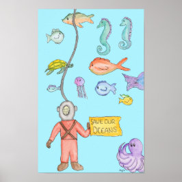Rettet unsere Ozeane Poster