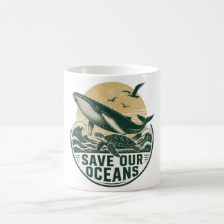 Rettet unsere Ozeane Umweltbewahrung Kaffeetasse