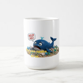 Rettet unsere Ozeane Umweltkunst Kaffeetasse