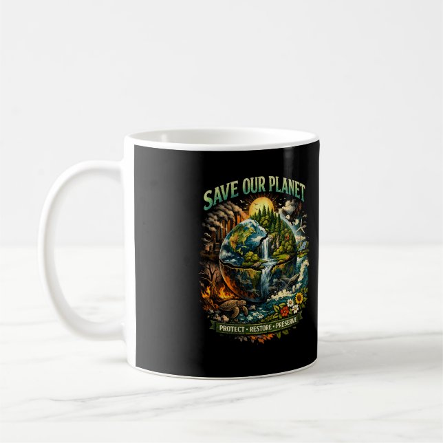 Rettet unseren Planeten Kaffeetasse (Links)