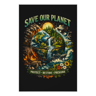 Rettet unseren Planeten Poster