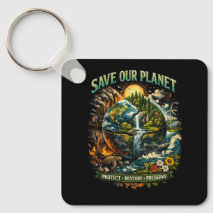 Rettet unseren Planeten Schlüsselanhänger