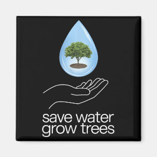 Rettet Wasser Naturliebhaber Erdentag _1 Magnet