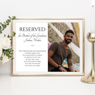 Rettetest eines Sitzes Brothers of Graduate Foto M Poster