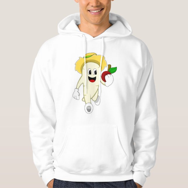 Rettich als Bauer mit Obst Hoodie (Vorderseite)