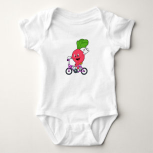 Rettich mit Fahrrad Baby Strampler