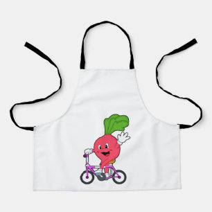 Rettich mit Fahrrad Schürze