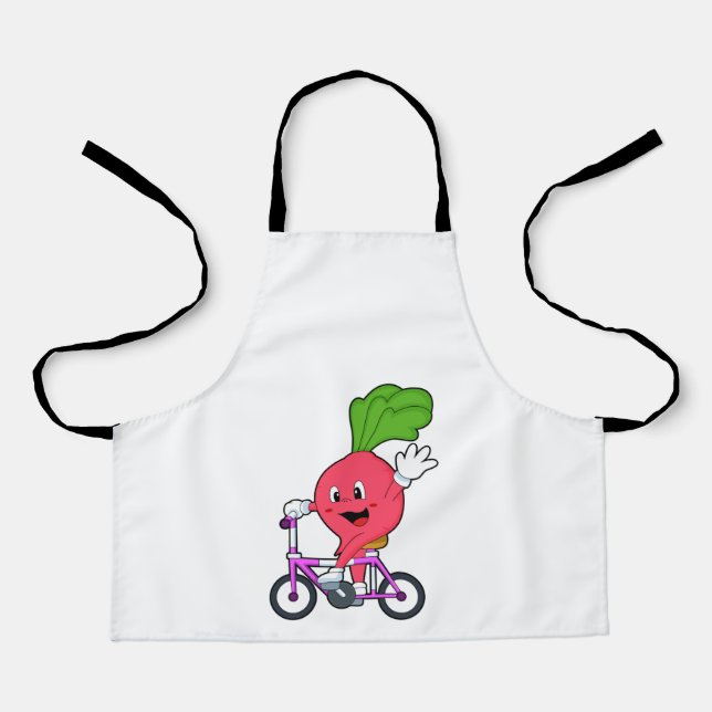 Rettich mit Fahrrad Schürze (Vorderseite)