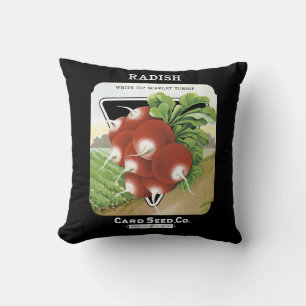 Rettich-Samenpackungsetikett Kissen