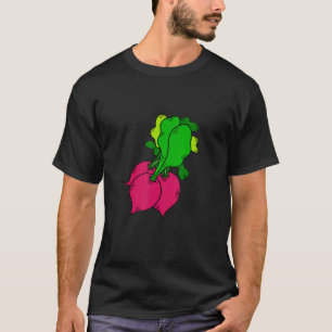 Rettich Vegan Vegetarisch Gemüse Liebe Rettiche T-Shirt