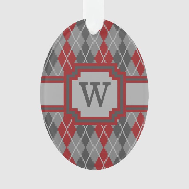 Rettiche und Ember Raute Akrylorische Ornamente (Vorderseite)