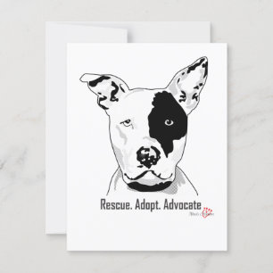 Rettung. Adoptier. Blankkarte des Advocates