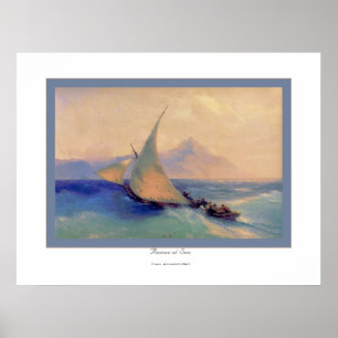 Rettung bei Sea~ Iwan Aivazovsky Poster