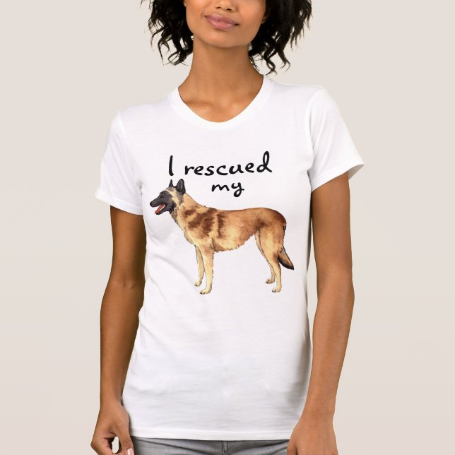 Rettung Belgischer Malinois T-Shirt (Vorderseite)