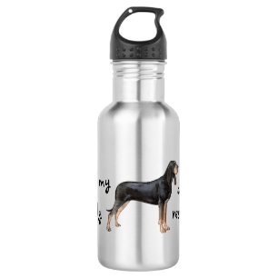 Rettung Black und Tan Coonhound Edelstahlflasche