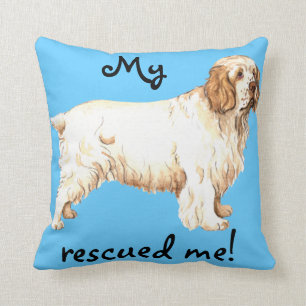 Rettung Clumber Spaniel Kissen