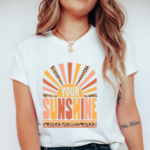 Rettung Deines Sonnenscheins; Farbiger Sommer-Leop T-Shirt