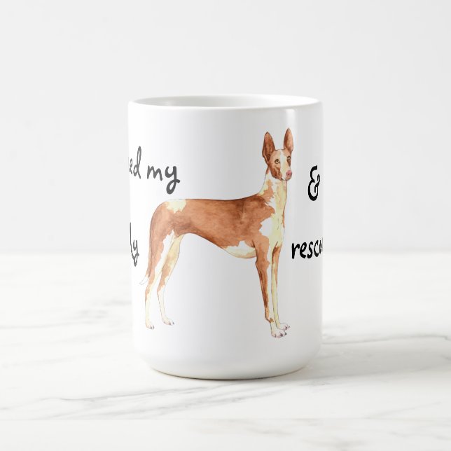 Rettung der Ibizan-Hound-Tasse Kaffeetasse (Mittel)