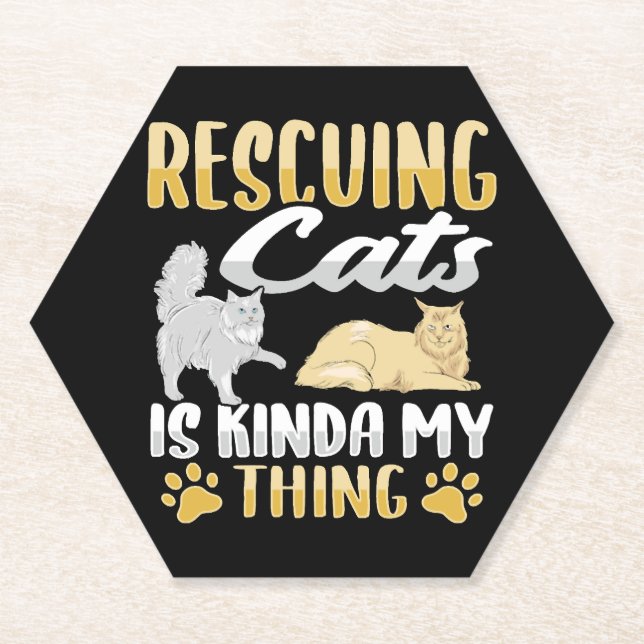 Rettung der Katze Untersetzer (Vorderseite)