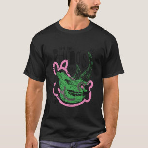 Rettung der Nashörner Totenkopf Kunst T-Shirt