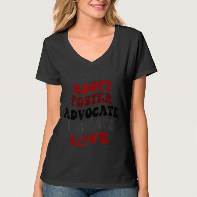 Rettung des Hundes zur Adoption von Advocate für H T-Shirt (Vorderseite)
