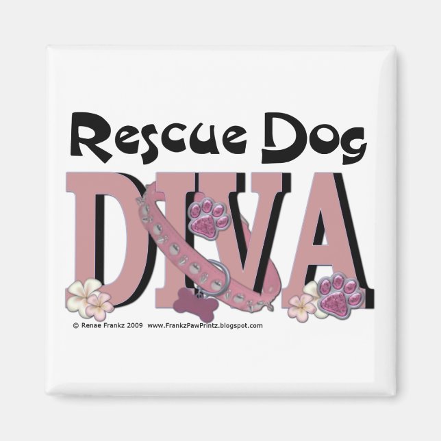 Rettung Dog DIVA Magnet (Vorne)