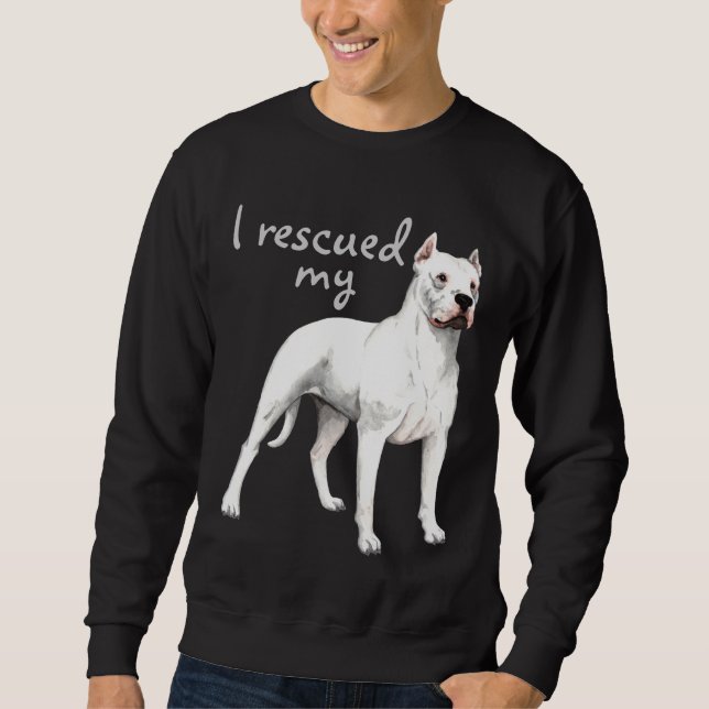Rettung Dogo Argentino Sweatshirt (Vorderseite)