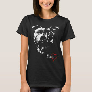 Rettung eines Pitbuls Niedliches Künstlerisches De T-Shirt