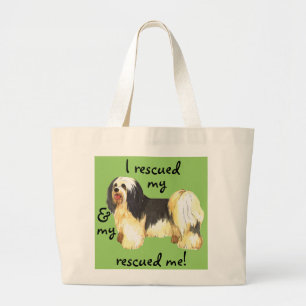 Rettung Havanese Große Tote Bag Jumbo Stoffbeutel