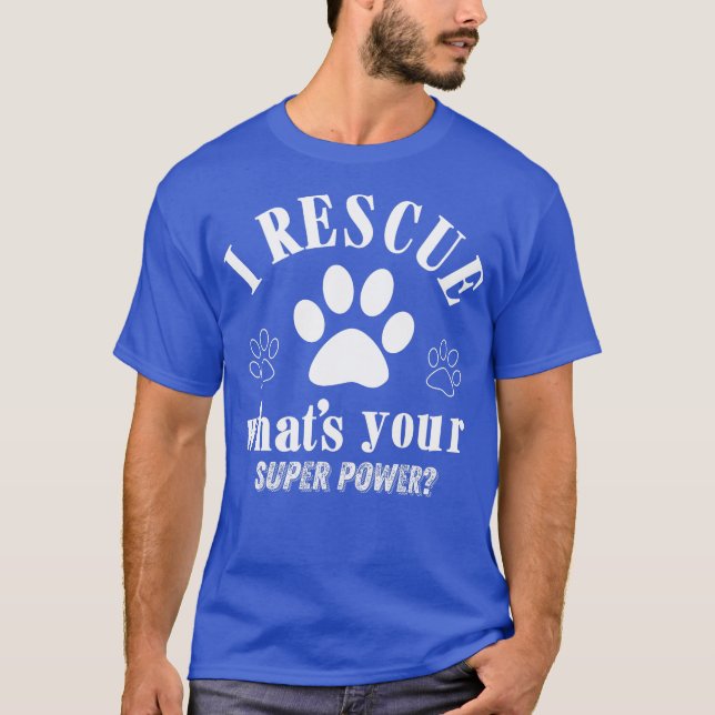 Rettung Hund Vater Mens T-Shirt (Vorderseite)