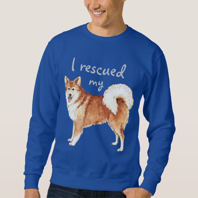 Rettung Isländisch Sheepdog Sweatshirt (Vorderseite)