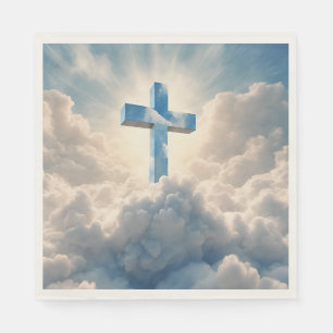 Rettung, Kreuz in den Wolken, Serviette