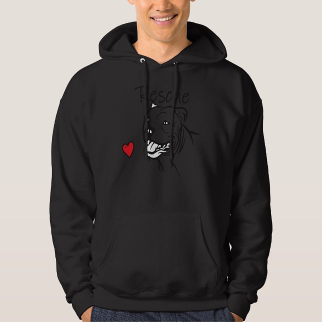 Rettung Liebe Swea Rescue Pit Bull Swea Dog Mama P Hoodie (Vorderseite)