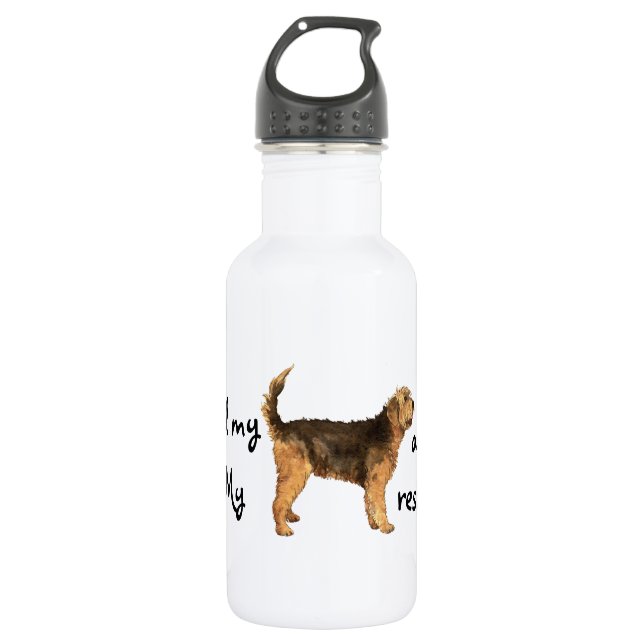 Rettung Otterhound Trinkflasche (Vorderseite)