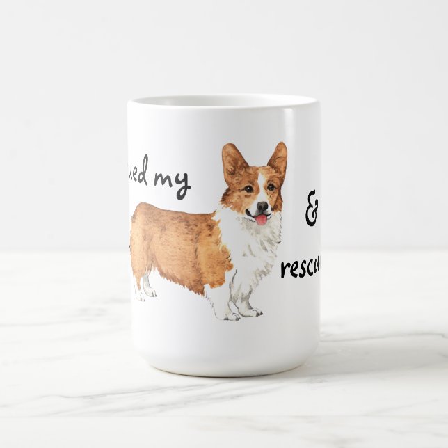 Rettung Pembroke Welsh Corgi Kaffeetasse (Mittel)