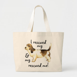 Rettung Petit Basset Griffon Vendéen Jumbo Stoffbeutel