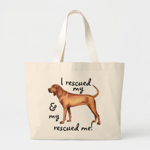 Rettung Redbone Coonhound Jumbo Stoffbeutel