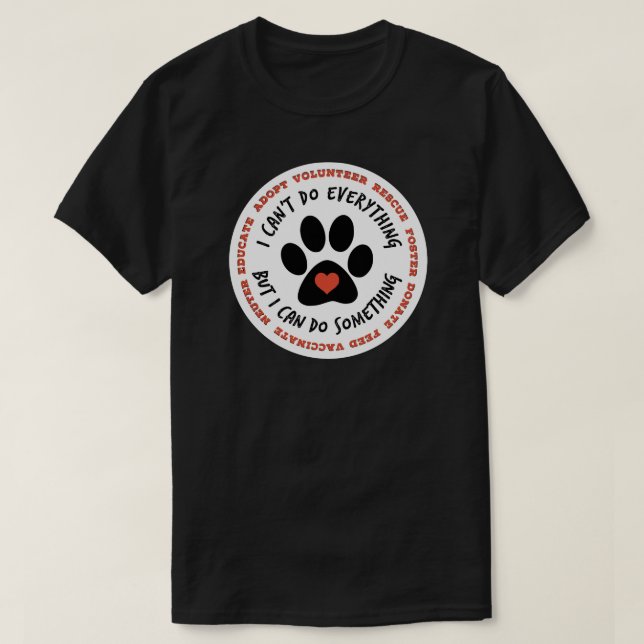 Rettung Shirt Cat Rescue TNR - Ich kann etwas tun (Design vorne)