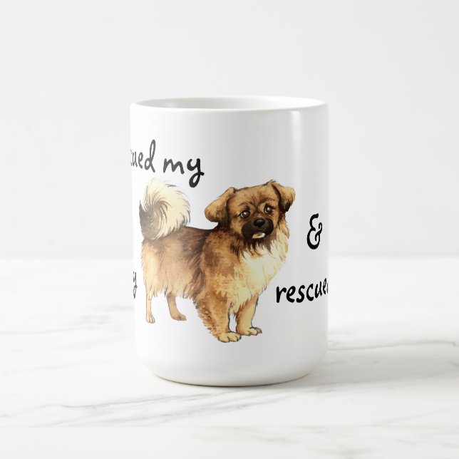 Rettung Tibetan Spaniel Tasse (Mittel)