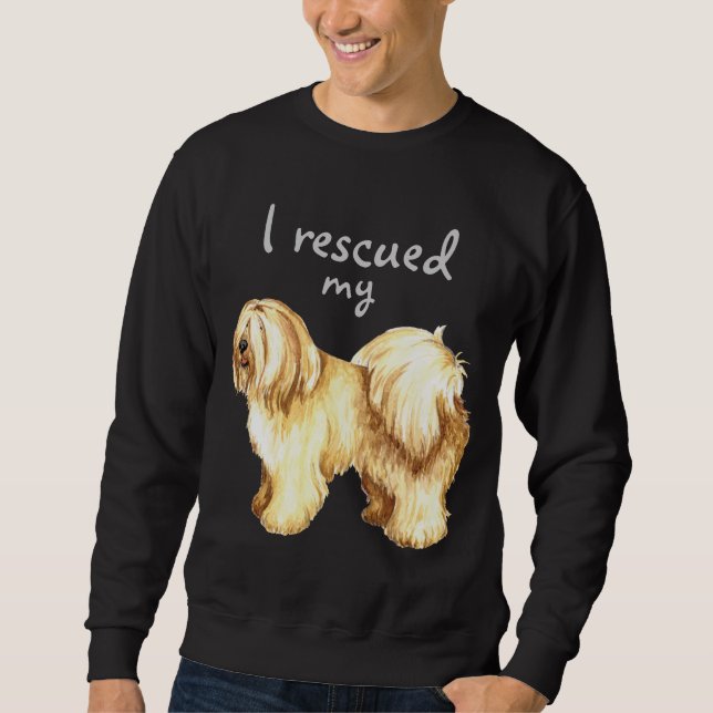 Rettung Tibetan Terrier Sweatshirt (Vorderseite)