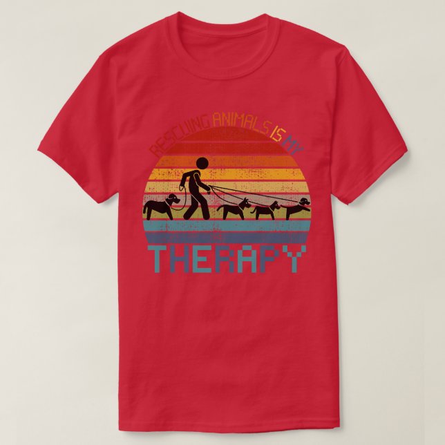 Rettung von Tieren Tierarbeit bei der Kontrolle vo T-Shirt (Design vorne)