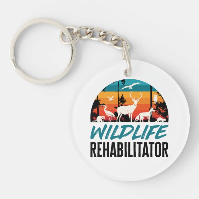 Rettung von Wildtieren Schlüsselanhänger (Vorderseite)