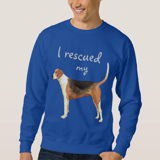 Rettungamerikanischer Foxhound Sweatshirt (Vorderseite)