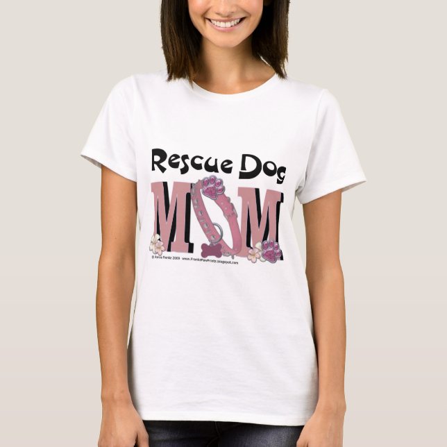 Rettungs-Hund-MAMA T-Shirt (Vorderseite)