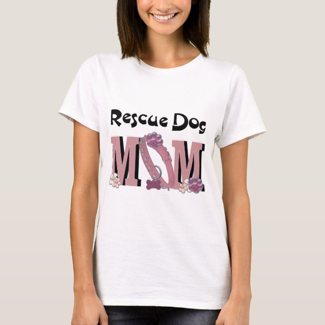 Rettungs-Hund-MAMA T-Shirt (Vorderseite)