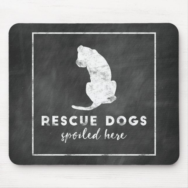 Rettungs-Hunde verdarben hier Vintage Tafel Mousepad (Vorne)