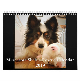 Rettungs-Kalender Minnesotas Sheltie für 2019 Kalender