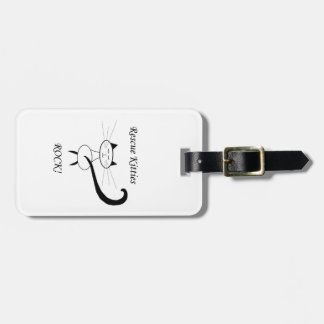 Rettungs-Kätzchen-Felsen! Gepäckanhänger