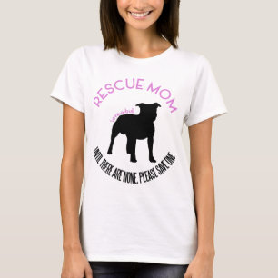 Rettungs-Mama "Liebe Gruben-Stier-Rettungs-T-Shirt T-Shirt